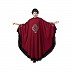Embroidery Irani Kaftan with contrast border- Maroon-Black